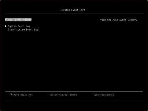 uefi0106|System Event Log (SEL).